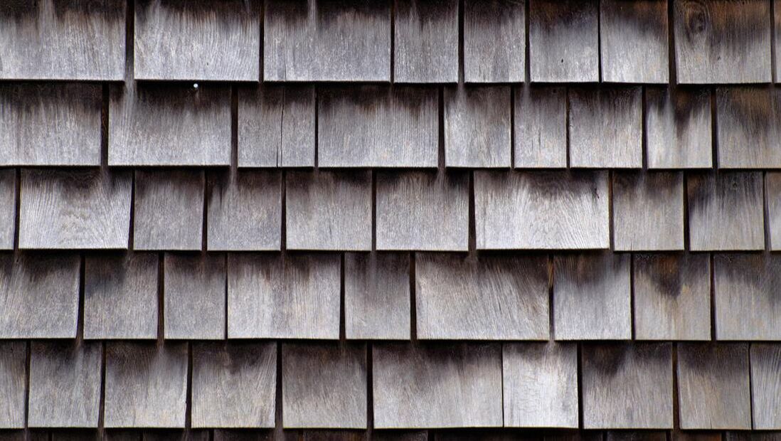 Image of rows of wooden shingles